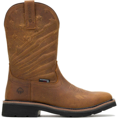 Wolverine Men's Rancher Flag Lx Steel Toe Waterproof Work Boot -Brown- W241184 - Overlook Boots