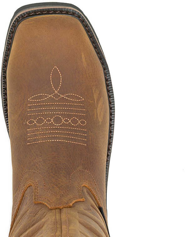 Wolverine Men's Rancher Flag Soft Toe Waterproof Wellington Western Work Boot -Brown- W240056 - Overlook Boots