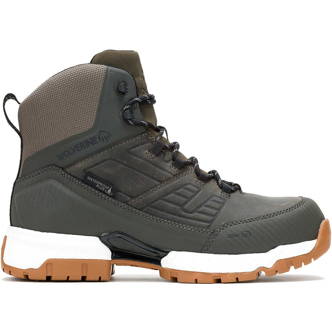 Wolverine Men's Surge Lx 6" Safety Toe Waterproof Carbonmax Work Boot -Cord- W241189 - Overlook Boots