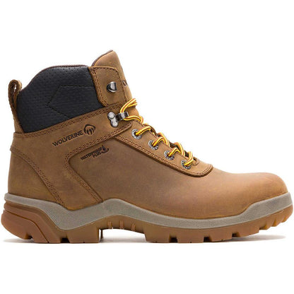 Wolverine Men's Vantage Ft HyperRest 6" Soft Toe Waterproof Work Boot - Tan - W250028 - Overlook Boots