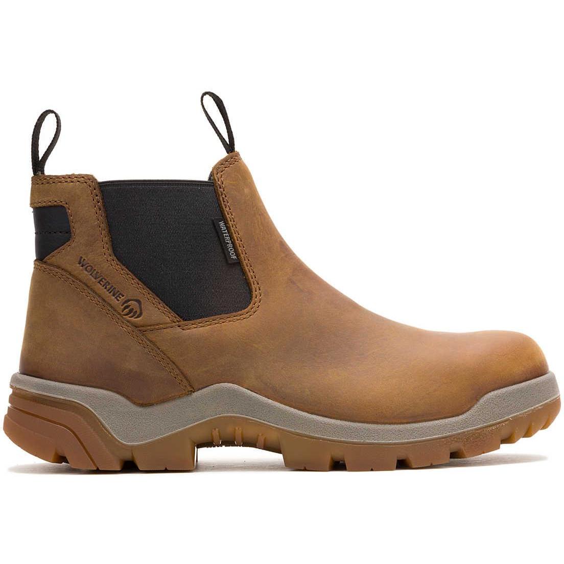 Wolverine Men's Vantage Romeo Ft HyperRest Waterproof Work Boot - Tan - W250001 - Overlook Boots