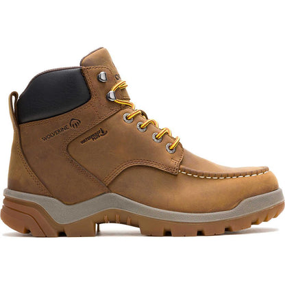 Wolverine Men's Vantage Ft 6" Moc Toe Waterproof Carbonmax Work Boot - Tan - W251037 - Overlook Boots