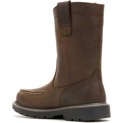 Wolverine Men's Floorhand Steel Toe Waterproof Pull On Wellington Work Boot - Coffee - W251054 - Overlook Boots