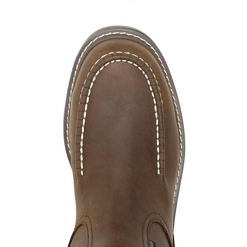 Wolverine Men's Floorhand Steel Toe Waterproof Pull On Wellington Work Boot - Coffee - W251054 - Overlook Boots