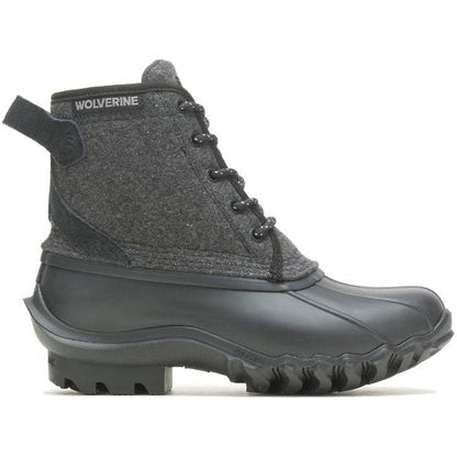 Wolverine Women's Torrent Wool Duck Boot Black Wool W880345 5 / Medium / Black - Overlook Boots
