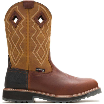 Wolverine Men's Rancher Pro Comp Toe Waterproof Western Work Boot - Cashew - W251013 - Overlook Boots