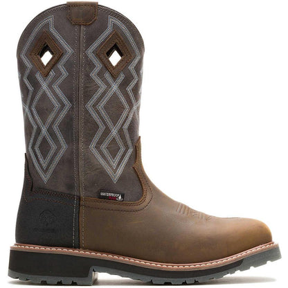 Wolverine Men's Rancher Pro Comp Toe Waterproof Western Work Boot - Titanium - W251016 - Overlook Boots