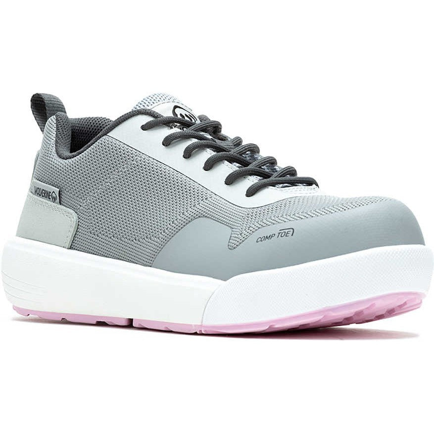 Wolverine Women's Dart Knit Carbonmax Composite Toe Work Shoe- Gray- W241039 - Overlook Boots