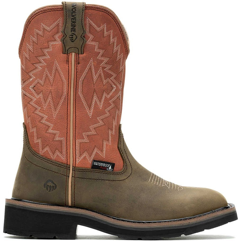 Wolverine Women's Rancher Arrow Steel Toe Waterproof Western Work Boot- Rose- W241052 5 / Medium / Rose - Overlook Boots
