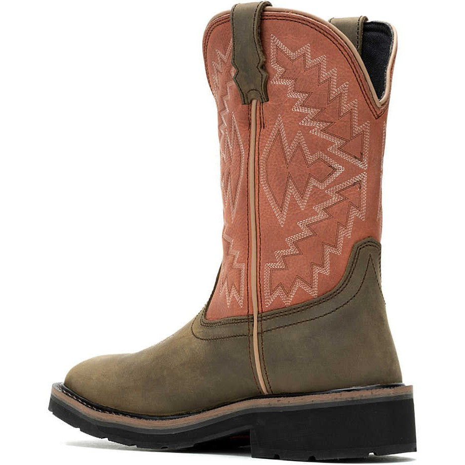 Wolverine Women's Rancher Arrow Steel Toe Waterproof Western Work Boot- Rose- W241052 - Overlook Boots