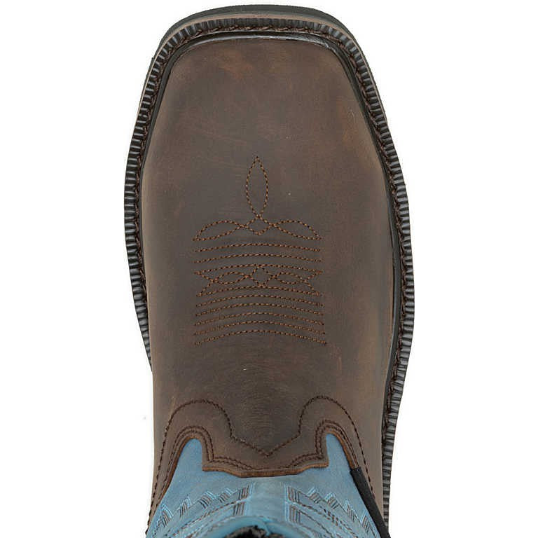 Wolverine Women's Rancher Arrow Steel Toe Waterproof Western Work Boot- Blue- W241053 - Overlook Boots