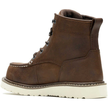 Wolverine Women's Trade 6" Composite Toe Wedge Unlined Work Boot- Brown- W241058 - Overlook Boots