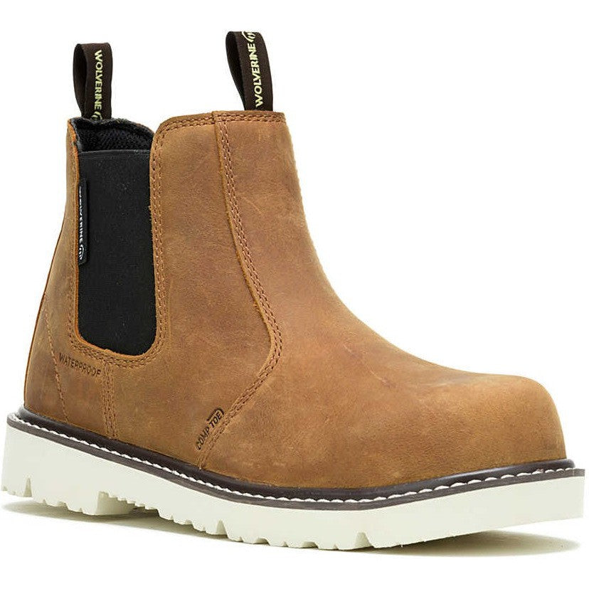 Wolverine Women's Revival Romeo Composite Toe Waterproof Work Boot -Cashew- W241148 5 / Medium / Cashew - Overlook Boots