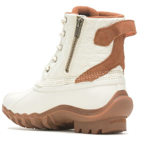 Wolverine Women's Torrent Quilted Rain And Snow Duck Boot - Ivory W880342  - Overlook Boots