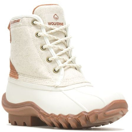Wolverine Women's Torrent Wool Duck Boot Ivory Wool W880346  - Overlook Boots