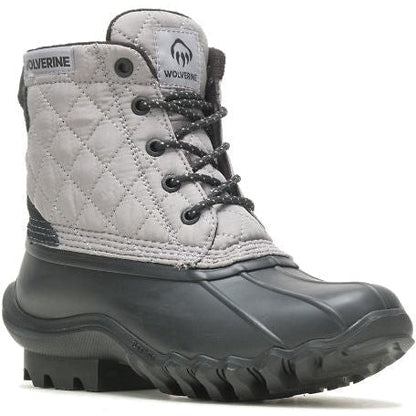 Wolverine Women's Torrent Quilted Rain And Snow Duck Boot - Grey - W880381  - Overlook Boots