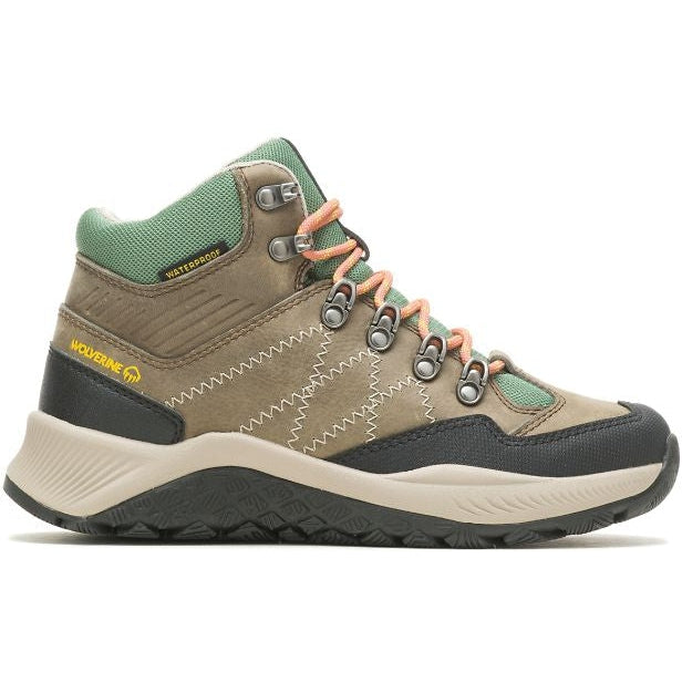 Wolverine Women's Luton Mid Waterproof Outdoor Hiker Boot -Sage- W880385 5 / Medium / Brown - Overlook Boots