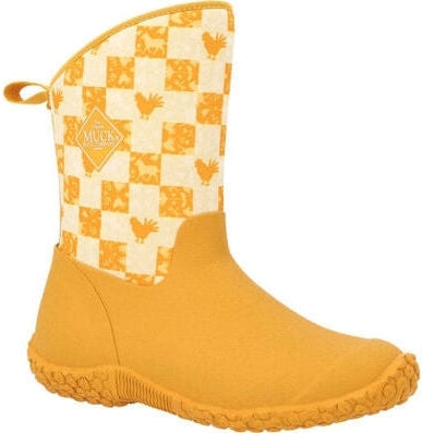 Muck Women's Muckster II Mid Waterproof Ankle Work Boot -Yellow- WM28FRM - Overlook Boots