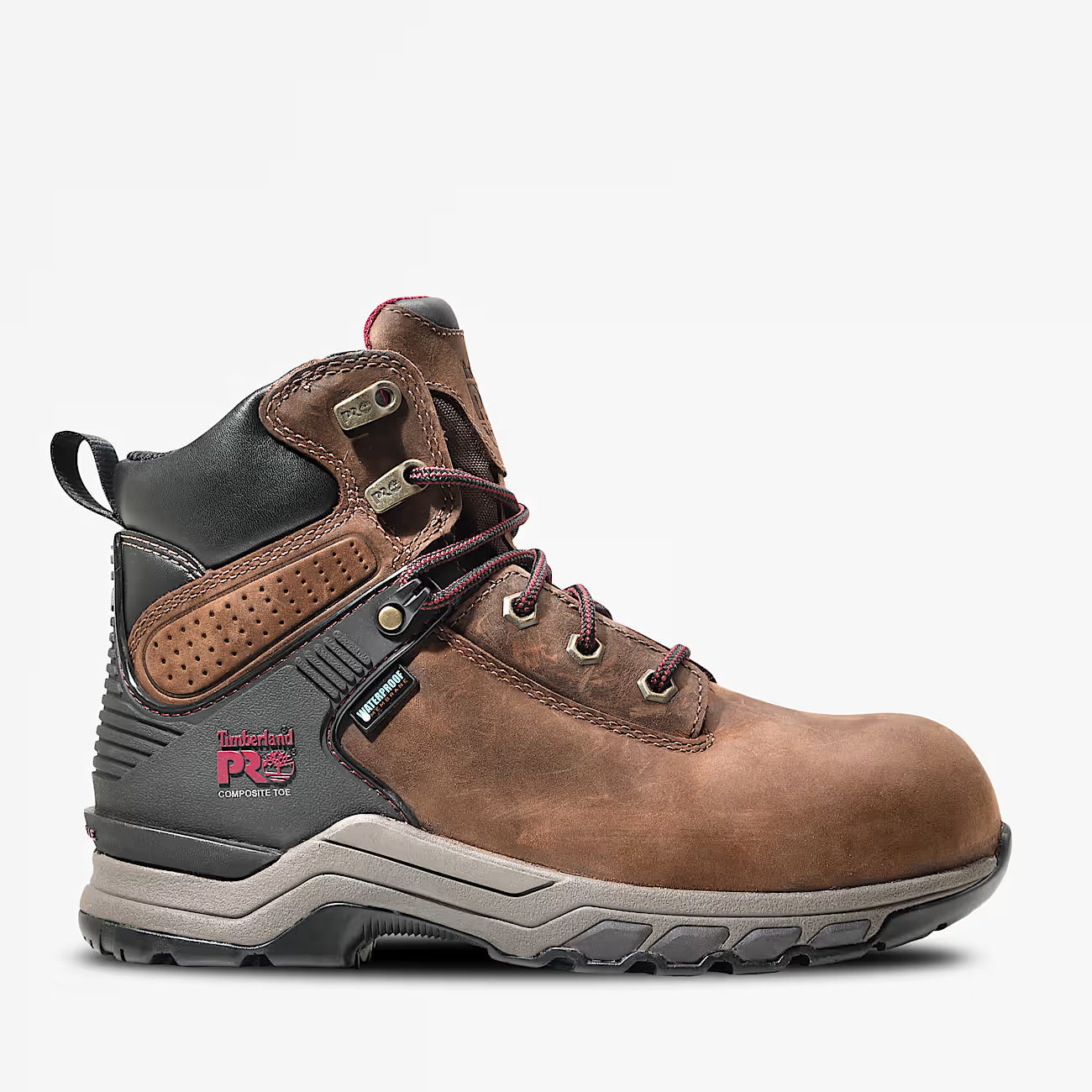 Timberland Pro Women's Hypercharge 6" Comp Toe Waterproof Work Boot - Brown - TB1A4115214 5.5 / Medium / Brown - Overlook Boots