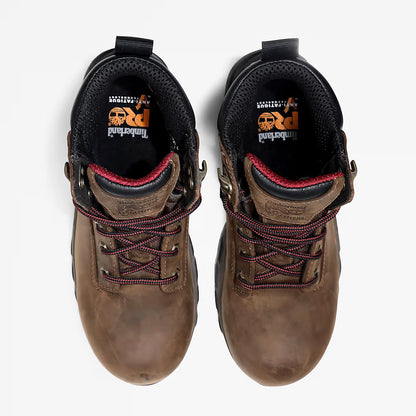 Timberland Pro Women's Hypercharge 6" Comp Toe Waterproof Work Boot - Brown - TB1A4115214 - Overlook Boots
