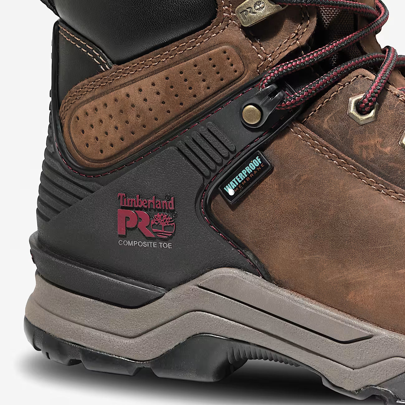 Timberland Pro Women's Hypercharge 6" Comp Toe Waterproof Work Boot - Brown - TB1A4115214 - Overlook Boots