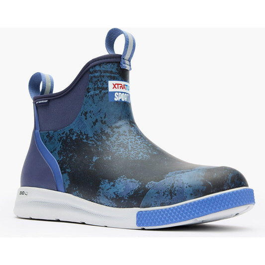 Xtratuf Men's Ankle 6" Soft Toe Waterproof Slip Resistant Sport Deck Boot -Blue- XADSM202 7 / Medium / Blue - Overlook Boots