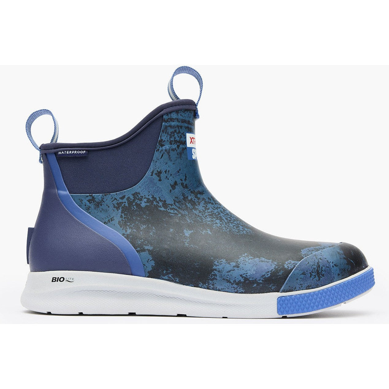 Xtratuf Men's Ankle 6" Soft Toe Waterproof Slip Resistant Sport Deck Boot -Blue- XADSM202 - Overlook Boots