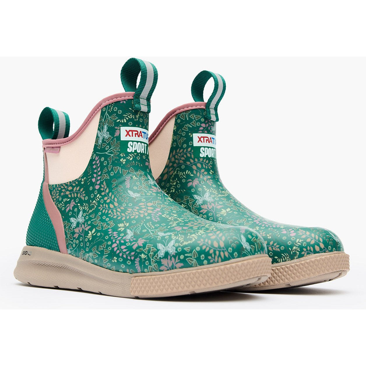 Xtratuf Women's Ankle 6" Waterproof Slip Resistant Sport Deck Boot -Green- XADSW300 - Overlook Boots