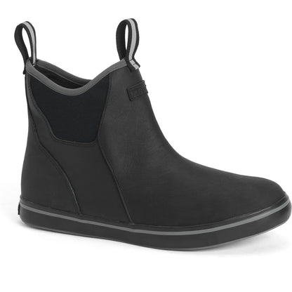 Xtratuf Men's Leather 6" Ankle Deck Waterproof Work Boot - Black - XAL-000 7 / Black - Overlook Boots