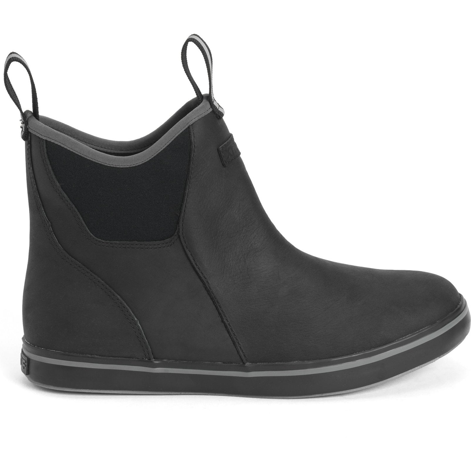 Xtratuf Men's Leather 6" Ankle Deck Waterproof Work Boot - Black - XAL-000 - Overlook Boots