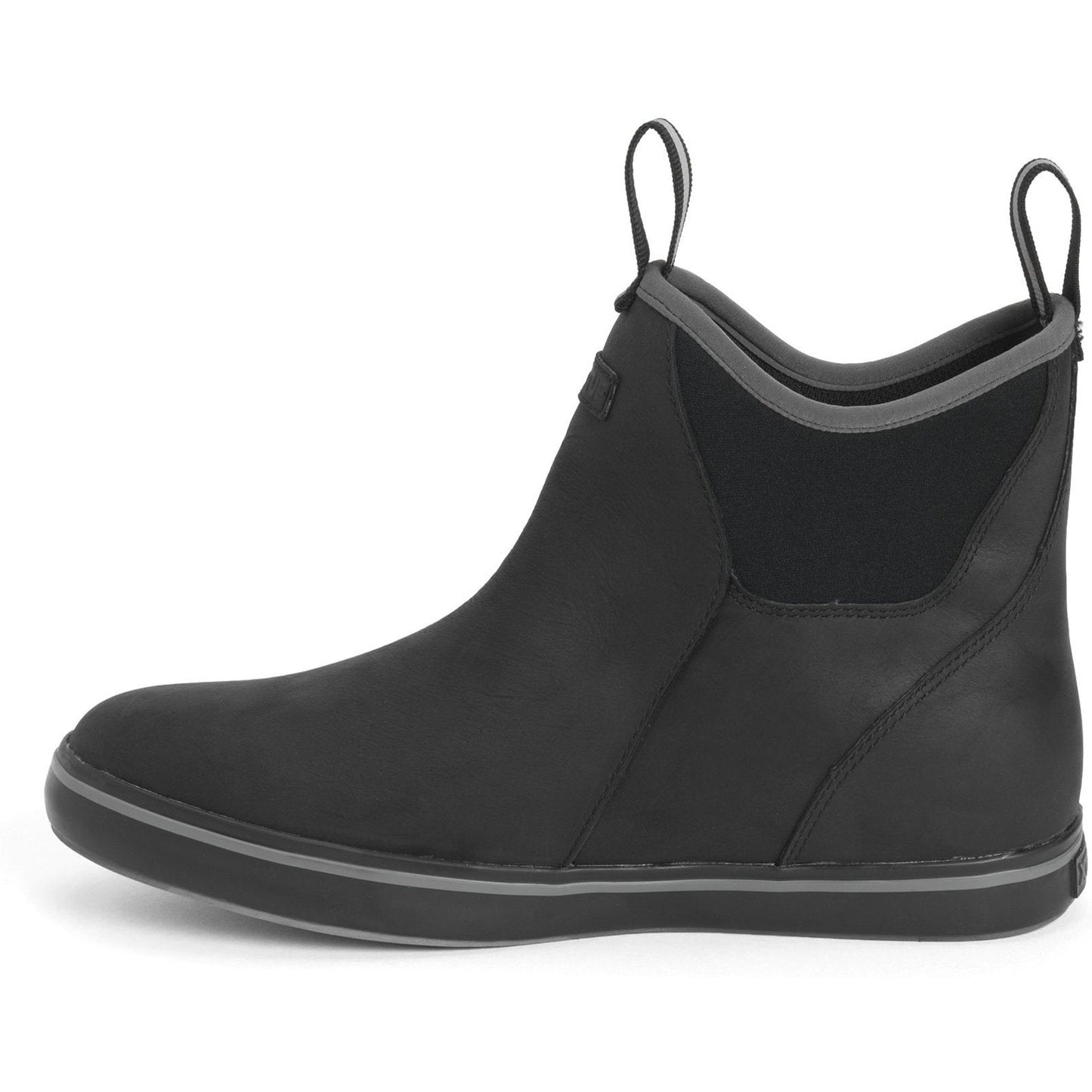 Xtratuf Men's Leather 6" Ankle Deck Waterproof Work Boot - Black - XAL-000 - Overlook Boots