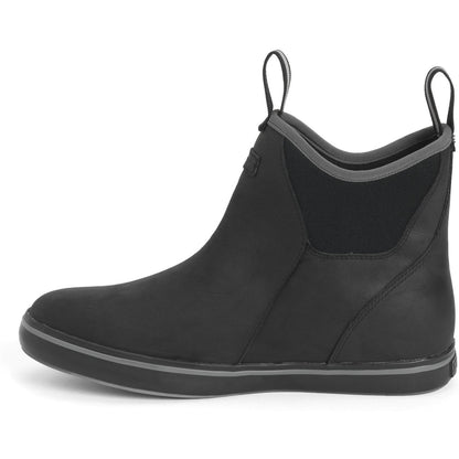 Xtratuf Men's Leather 6" Ankle Deck Waterproof Work Boot - Black - XAL-000 - Overlook Boots