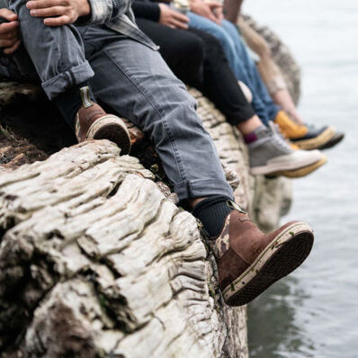 Xtratuf Men's Leather 6" Waterproof Ankle Deck Work Boot -Camo- XALDCAM - Overlook Boots