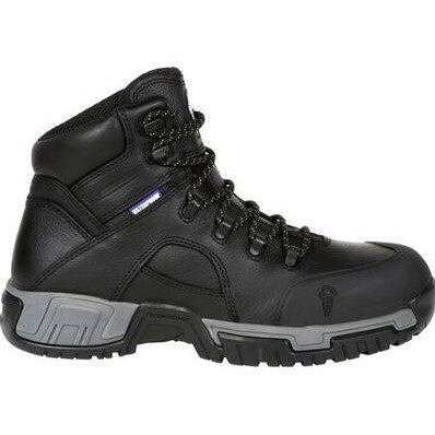 Michelin Men's Hydroedge 6" Steel Toe Waterproof Work Boot -Black- XHY866 - Overlook Boots