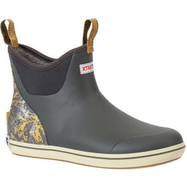 Xtratuf Men's Trolling Pack 6" Waterproof Slip Resistant Ankle Deck Boot -Grey- XMAB1TP - Overlook Boots