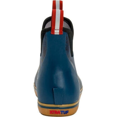 Xtratuf Men's Ankle Waterproof Slip Resistant Deck Boot -Blue- XMAB2RW  - Overlook Boots