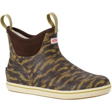 Xtratuf Men's Ankle 6" Waterproof Slip Resistant Deck Boot - Camo - XMAB9CH  - Overlook Boots