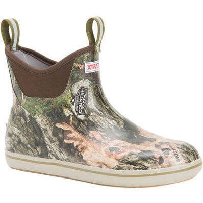Xtratuf Men's Ankle 6" Waterproof Mossy Oak DNA Deck Boot -Camo- XMABMDNA - Overlook Boots