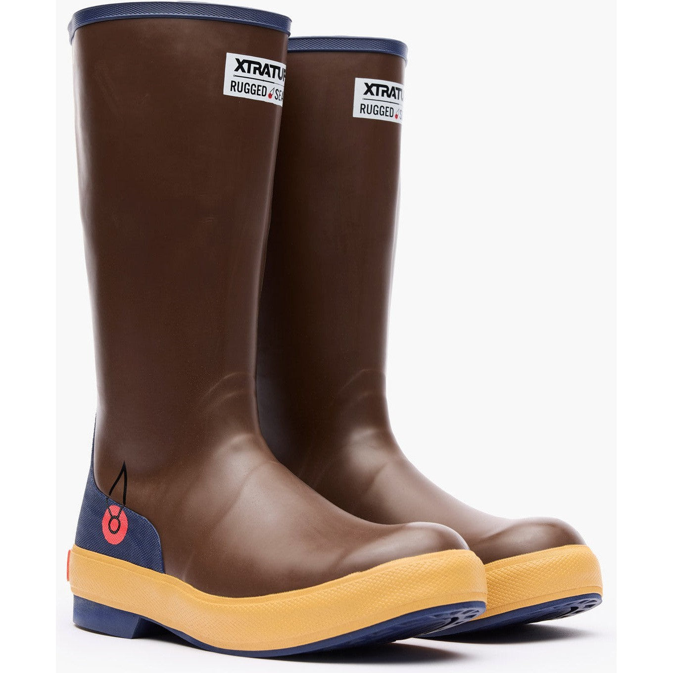 Xtratuf Men's Legacy 15" Waterproof Slip Resistant Rubber Work Boot -Brown- XML900 - Overlook Boots