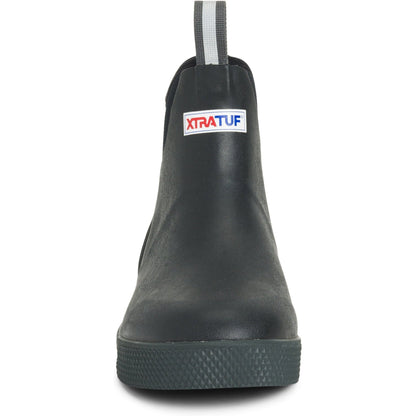 Xtratuf Men's Wheelhouse 6" Ankle Deck Waterproof Boot - Black - XMW-000 - Overlook Boots