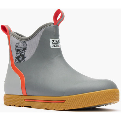 Xtratuf Men's Wheelhouse 6" Soft Toe Waterproof Ankle Deck Work Boot -Grey- XMW102 7 / Medium / Grey - Overlook Boots