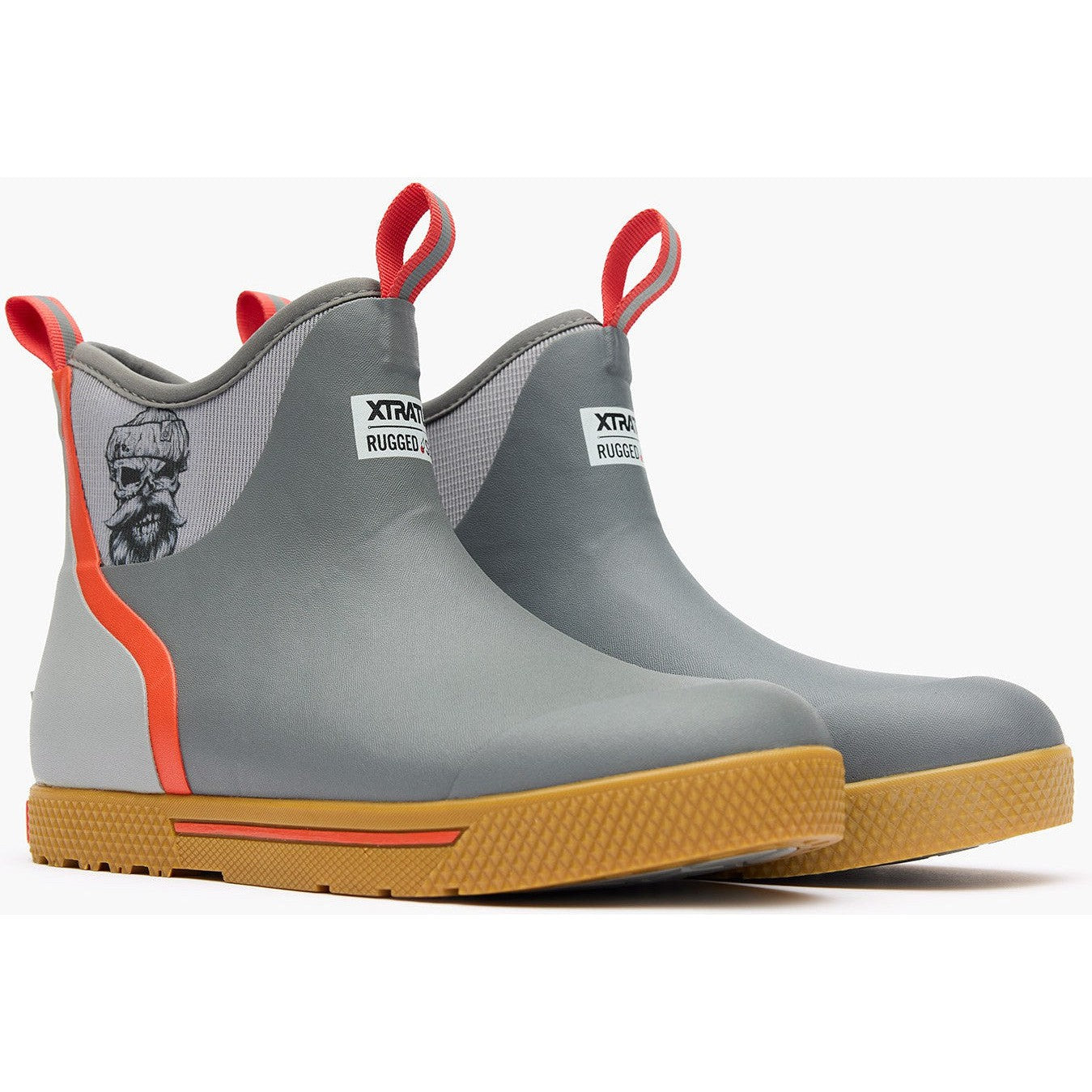 Xtratuf Men's Wheelhouse 6" Soft Toe Waterproof Ankle Deck Work Boot -Grey- XMW102 - Overlook Boots