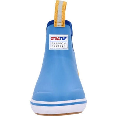 Xtratuf Women's Salmon Sisters 6" Waterproof Ankle Deck Boot - Blue - XWAB2SS - Overlook Boots