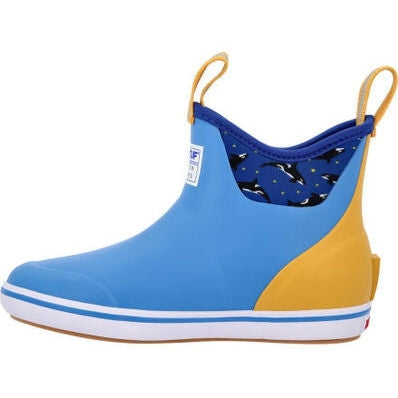Xtratuf Women's Salmon Sisters 6" Waterproof Ankle Deck Boot - Blue - XWAB2SS - Overlook Boots