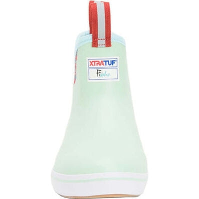 Xtratuf Women's Fishe® Wear 6" Waterproof Ankle Deck Boot -Green- XWAB-3BB - Overlook Boots