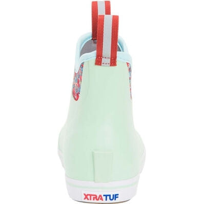 Xtratuf Women's Fishe® Wear 6" Waterproof Ankle Deck Boot -Green- XWAB-3BB - Overlook Boots