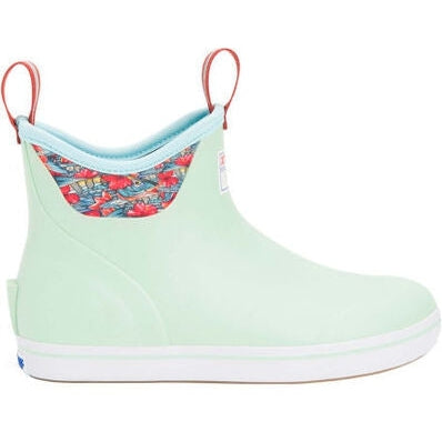 Xtratuf Women's Fishe® Wear 6" Waterproof Ankle Deck Boot -Green- XWAB-3BB 6 / Green - Overlook Boots