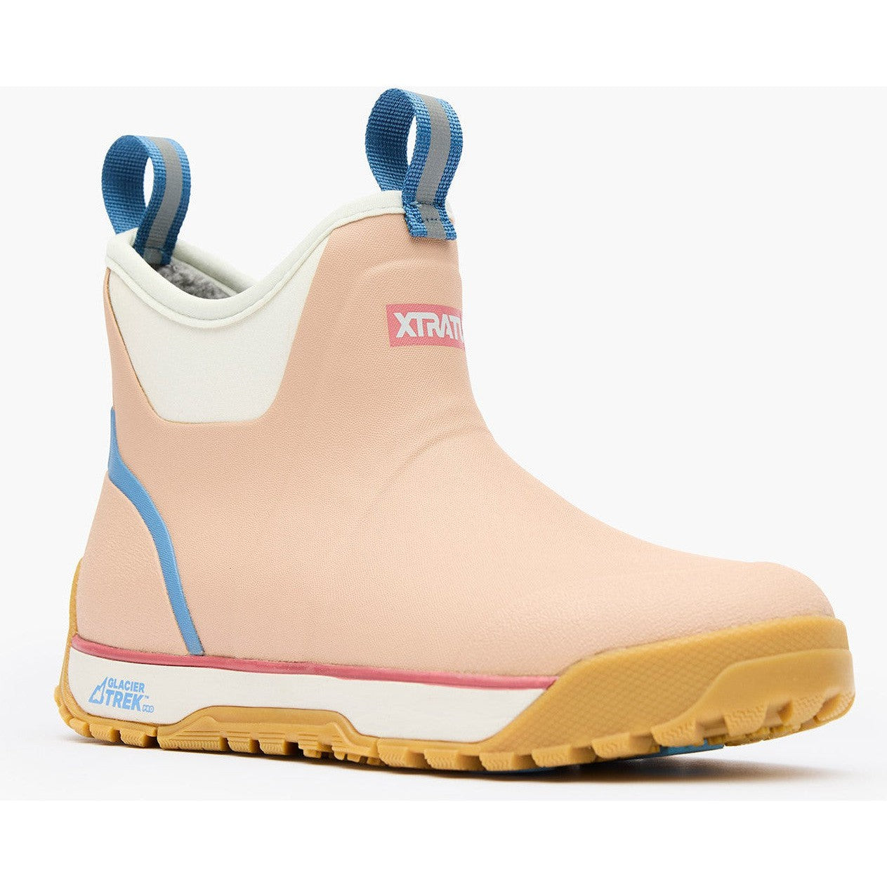 Xtratuf Women's Ice Fleege Lined Waterproof Ankle Deck Work Boot -Brown- XWABI400 5 / Medium / Light Brown - Overlook Boots