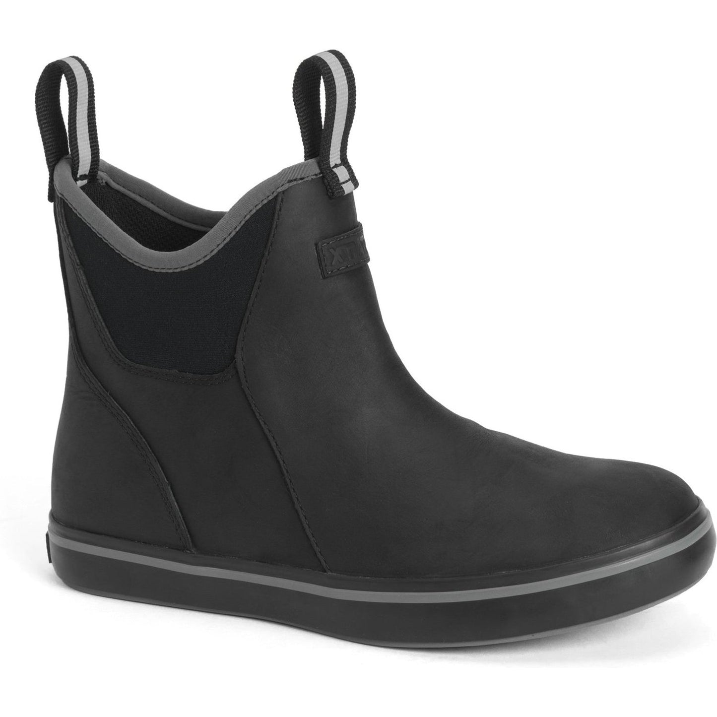 Xtratuf Women's Leather 6" Ankle Deck Waterproof Work Boot - Black - XWAL-000 5 / Black - Overlook Boots
