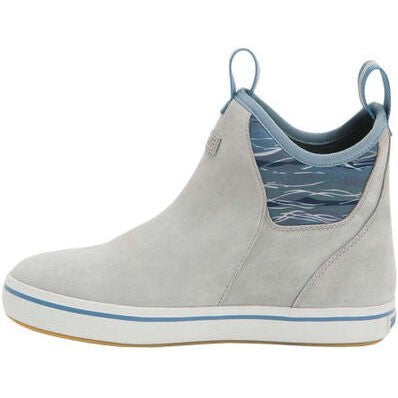 Xtratuf Women's Leather 6" Waterproof Ankle Deck Work Boot -Grey- XWAL1BG - Overlook Boots